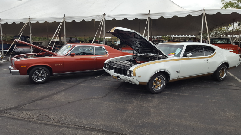 1974 GTO and 1969 Hurst/Olds. One of these cars is much cooler than the other...